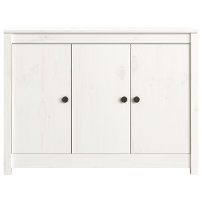 vidaXL Sideboard Weiß 100x35x74 cm Massivholz Kiefer