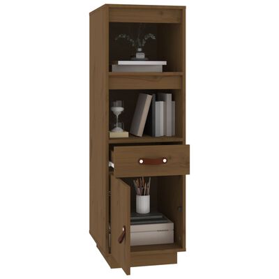 vidaXL Highboard Honigbraun 34x40x108,5 cm Massivholz Kiefer