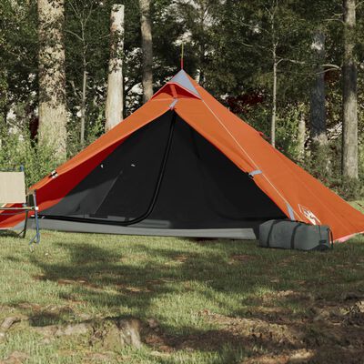 vidaXL Tipi-Campingzelt 1 Person Orange Wasserdicht