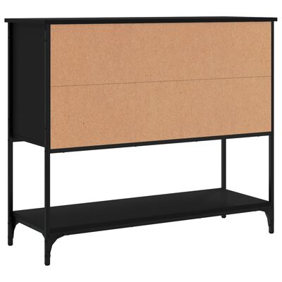 vidaXL Sideboard Schwarz 100x36x85 cm Holzwerkstoff