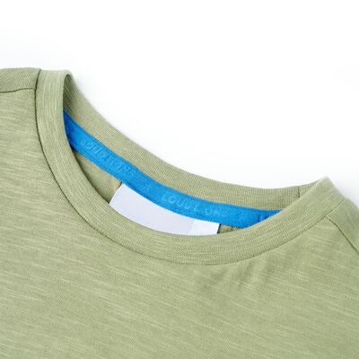 Kinder-T-Shirt Helles Khaki 116