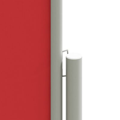 vidaXL Seitenmarkise Ausziehbar Rot 140x1200 cm