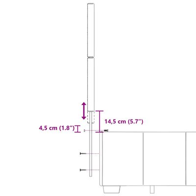 vidaXL Boxspringbett mit Matratze Dunkelbraun 200x200 cm Stoff