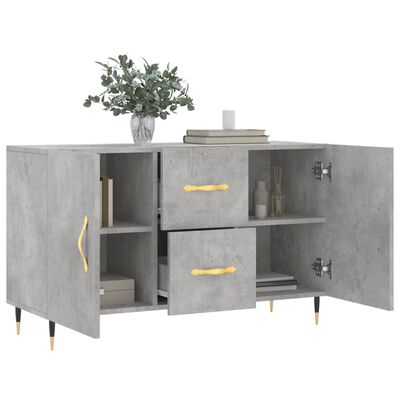 vidaXL Sideboard Betongrau 100x36x60 cm Holzwerkstoff