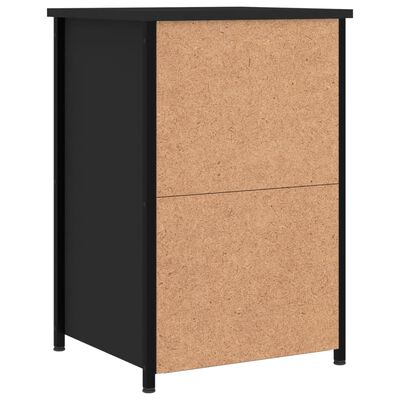 vidaXL Nachttisch Schwarz 40x36x60 cm Holzwerkstoff