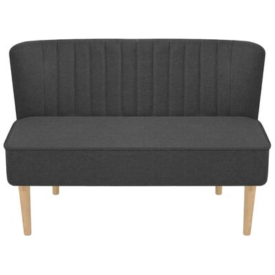 vidaXL Sofa Stoff 117x55,5x77 cm Dunkelgrau