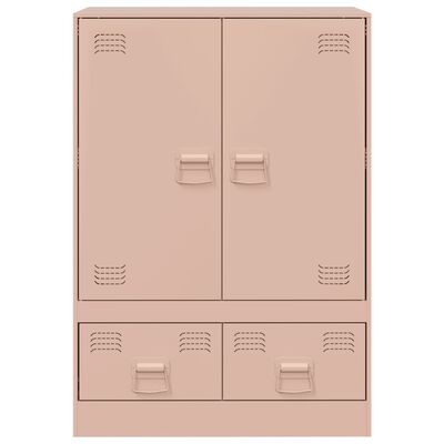 vidaXL Highboard Rosa 67x39x95 cm Stahl