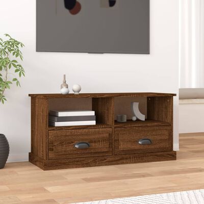 vidaXL TV-Schrank Braun Eichen-Optik 93x35,5x45 cm Holzwerkstoff