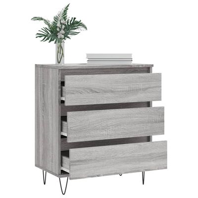 vidaXL Sideboard Grau Sonoma 60x35x70 cm Holzwerkstoff