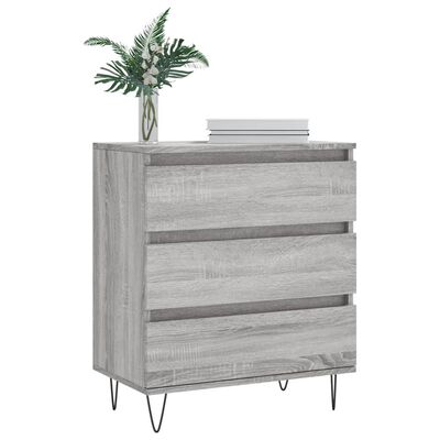 vidaXL Sideboard Grau Sonoma 60x35x70 cm Holzwerkstoff