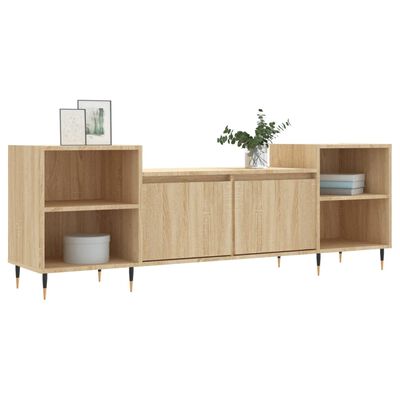 vidaXL TV-Schrank Sonoma-Eiche 160x35x55 cm Holzwerkstoff