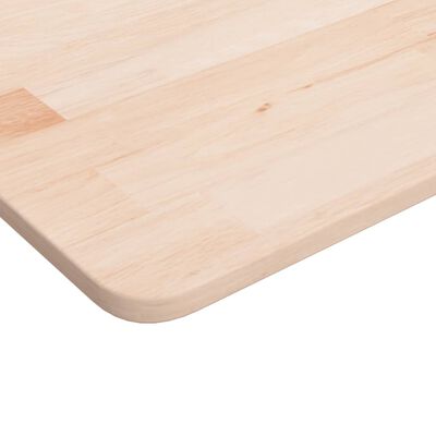 vidaXL Tischplatte Quadratisch 80x80x1,5 cm Eichenholz Unbehandelt