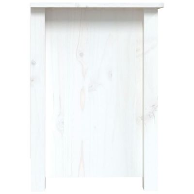 vidaXL TV-Schrank Weiß 103x36,5x52 cm Massivholz Kiefer