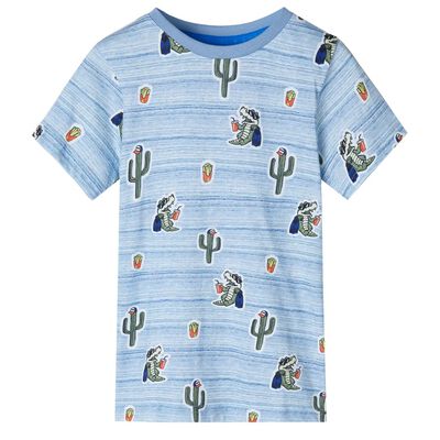 Kinder-T-Shirt Blaumischung 92