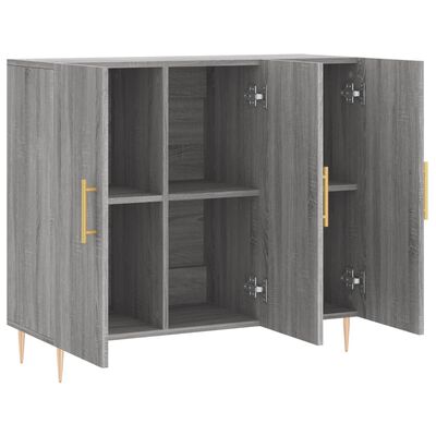 vidaXL Sideboard Grau Sonoma 90x34x80 cm Holzwerkstoff