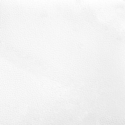 vidaXL Bettgestell mit Kopfteil Weiß und Schwarz 200x200 cm Kunstleder