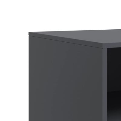 vidaXL TV-Schrank Anthrazit 67x39x44 cm Stahl