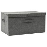 vidaXL Aufbewahrungsbox Stoff 50x30x25 cm Anthrazit