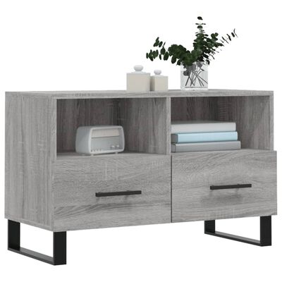 vidaXL TV-Schrank Grau Sonoma 80x36x50 cm Holzwerkstoff