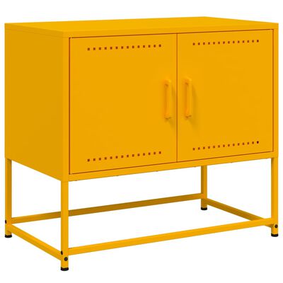 vidaXL TV-Schrank Senfgelb 68,5x39x60,5 cm Stahl