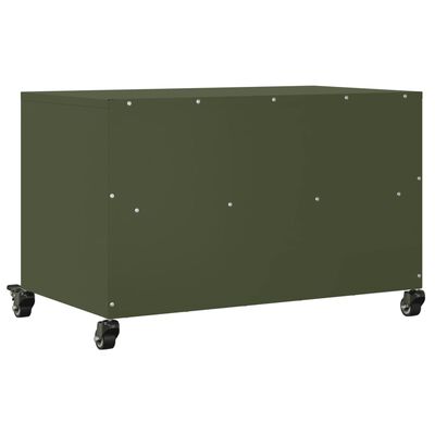 vidaXL TV-Schrank Olivgrün 68x39x43,5 cm Stahl