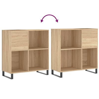 vidaXL Plattenschrank Sonoma-Eiche 84,5x38x89 cm Holzwerkstoff