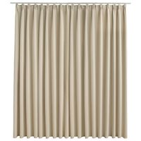 vidaXL Verdunkelungsvorhang mit Haken Beige 290 x 245 cm