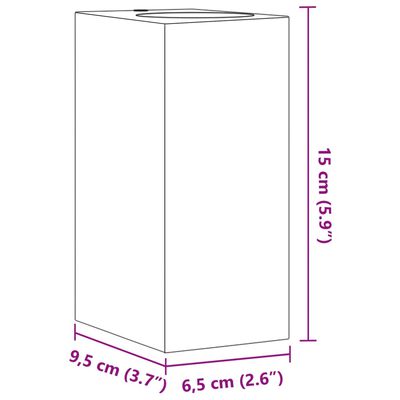 vidaXL Außenwandleuchten 2 Stk. Schwarz Aluminiumdruckguss