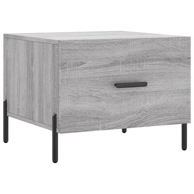 vidaXL Couchtisch Grau Sonoma 50x50x40 cm Holzwerkstoff