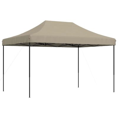 vidaXL Partyzelt Faltbar Pop-Up Taupe 410x279x315 cm