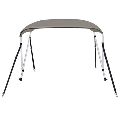 vidaXL 2-Bow Bimini Top Grau 180x150x110 cm