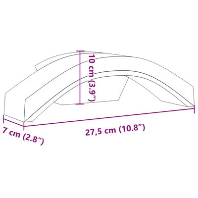 vidaXL LED-Außenwandleuchten 2 Stk. Weiß Aluminiumdruckguss