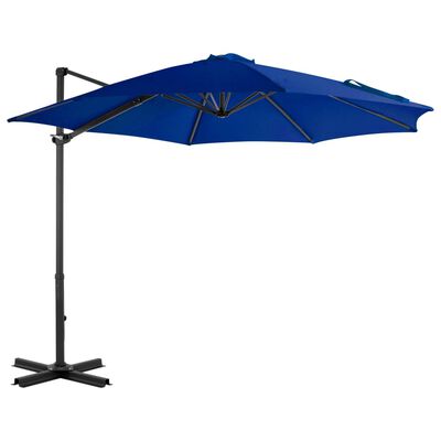 vidaXL Ampelschirm mit Aluminium-Mast 300 cm Azurblau