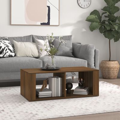 vidaXL Couchtisch Braun Eichen-Optik 100x50x36 cm Holzwerkstoff