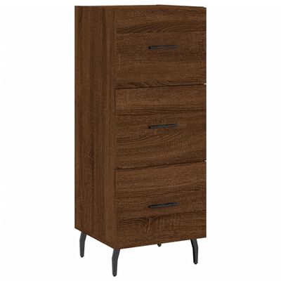 vidaXL Sideboard Braun Eichen-Optik 34,5x34x90 cm Holzwerkstoff