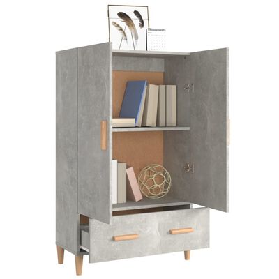 vidaXL Highboard Betongrau 70x31x115 cm Holzwerkstoff