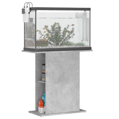 vidaXL Aquariumständer Betongrau 75x36x72,5 cm Holzwerkstoff