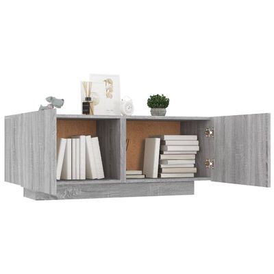 vidaXL TV-Schrank Grau Sonoma 100x35x40 cm Holzwerkstoff