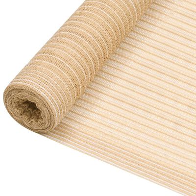 vidaXL Zaunblende Beige 1,5x25 m HDPE 150 g/m²