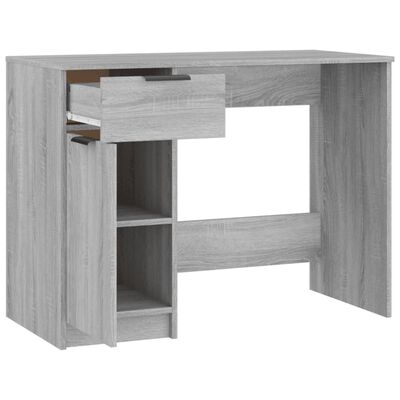 vidaXL Schreibtisch Grau Sonoma 100x50x75 cm Holzwerkstoff