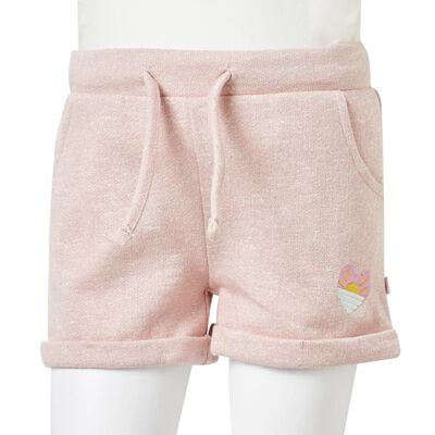 Kindershorts mit Kordelzug Hellrosa 128