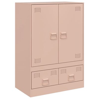 vidaXL Highboard Rosa 67x39x95 cm Stahl