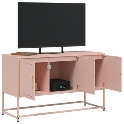 vidaXL TV-Schrank Rosa 100,5x39x60,5 cm Stahl