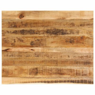 vidaXL Tischplatte 110x80x2,5 cm Baumkante Massivholz Raues Mangoholz