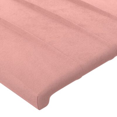 vidaXL Kopfteile 2 Stk. Rosa 100x5x78/88 cm Samt