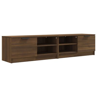 vidaXL TV-Schränke 2Stk. Braun Eichen-Optik 80x35x36,5cm Holzwerkstoff