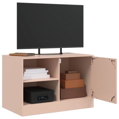 vidaXL TV-Schrank Rosa 67x39x44 cm Stahl