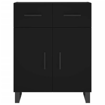 vidaXL Highboard Schwarz 69,5x34x180 cm Holzwerkstoff