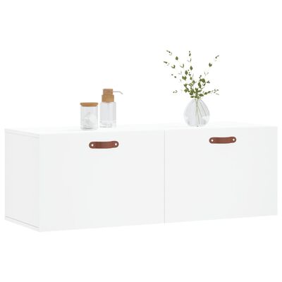 vidaXL Wandschrank Weiß 100x36,5x35 cm Holzwerkstoff