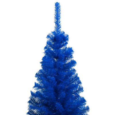 vidaXL Künstlicher Weihnachtsbaum Beleuchtung & Kugeln Blau 120 cm